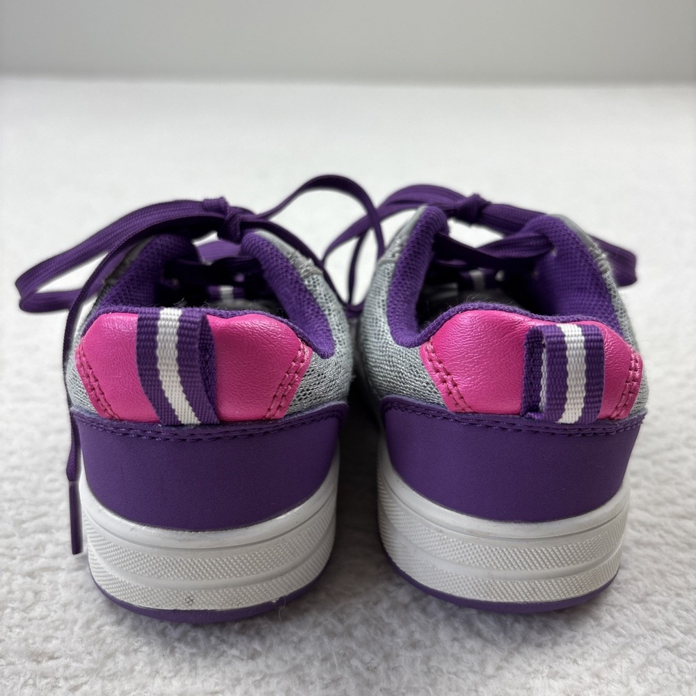 SURESTEP Toddler SMO/AFO Compatible Shoes Size 6 Purple/Pink Girls Wide Sneakers - Picture 9 of 10